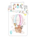 JERRY FABRICS Posteljina za dječji krevetić Životinje Leteći balon beba Pamuk, 100/135, 40/60 cm