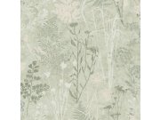 Zelena tapeta za zid, cvijetovi, listovi, 120716 | Ljepilo besplatno Na zalihama