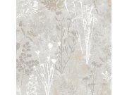 Siva tapeta na zid, cvijetovi, listovi, 120714 | Ljepilo besplatno Na zalihama