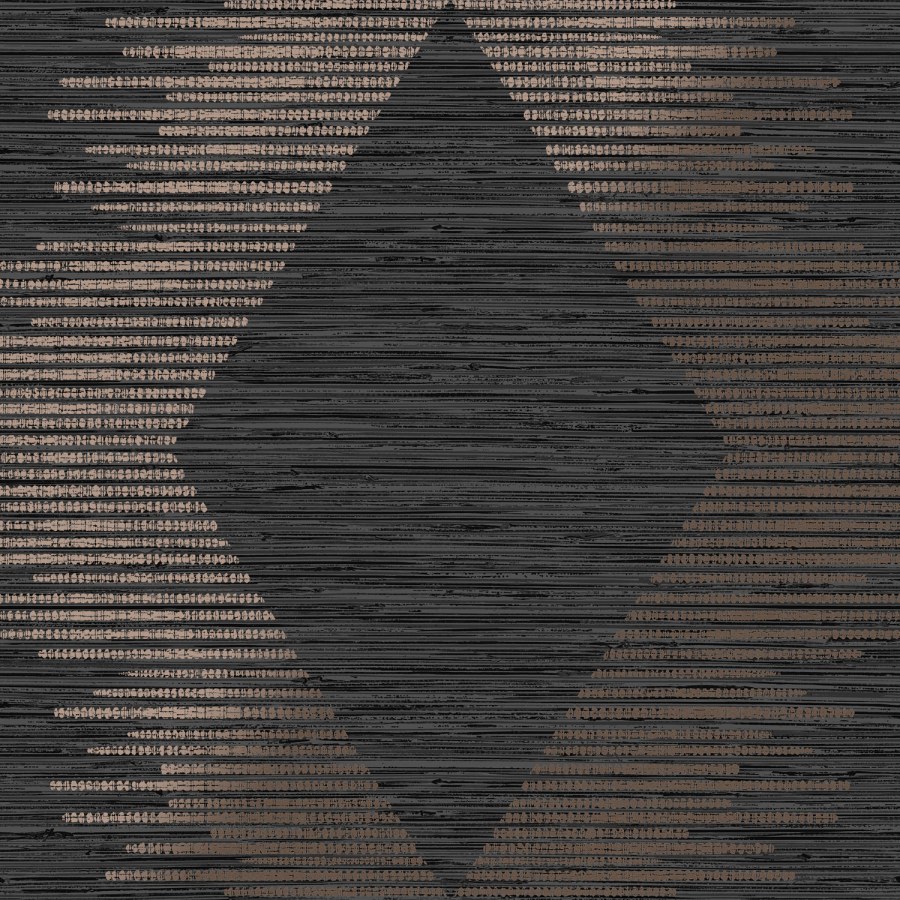 Crno-zlatna geometrijska tapeta za zid, 120723 | Ljepilo besplatno - Na zalihama