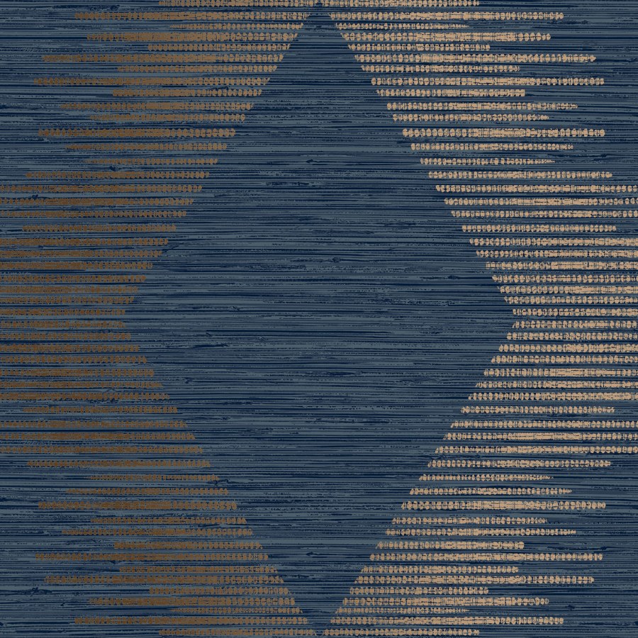 Plava geometrijska tapeta za zid, 120721 | Ljepilo besplatno - Na zalihama