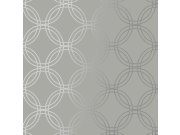 Sivo-srebrna geometrijska tapeta za zid, 120140 | Ljepilo besplatno Na zalihama