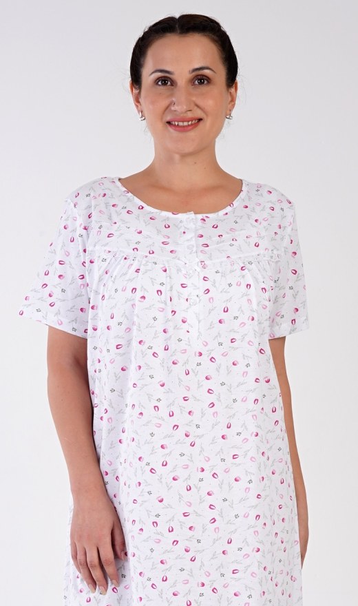 Damska noćna košulja s kratkim rukavima Tulip - Ženske košulje s kratkim rukavima