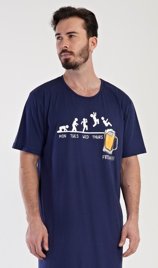 Panska noćna košulja s kratkim rukavima Filip - Muške noćne košulje