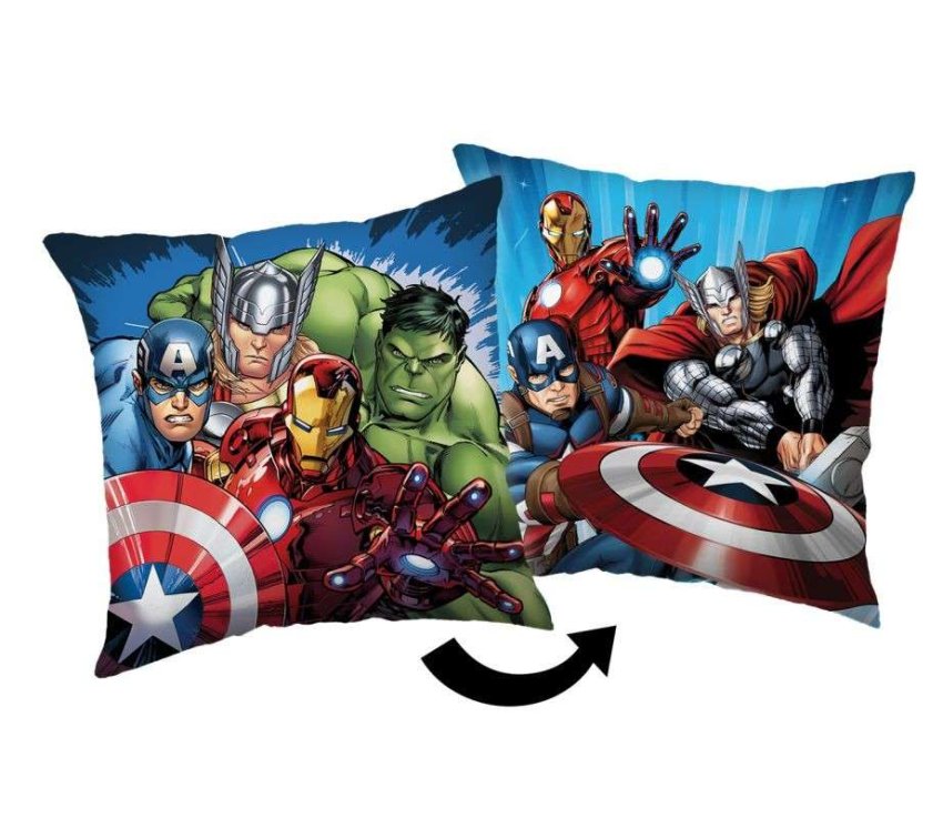 JERRY FABRICS Mikroplišani jastučić Avengers Heroes 03 Poliester, 40/40 cm - Jastučići