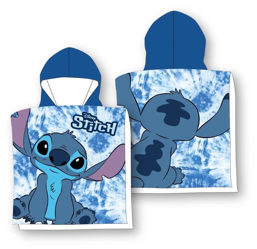 FARO Pončo Lilo i Stitch plavo mikro 100% poliester - mikrovlakno, 50/100 - ponchos