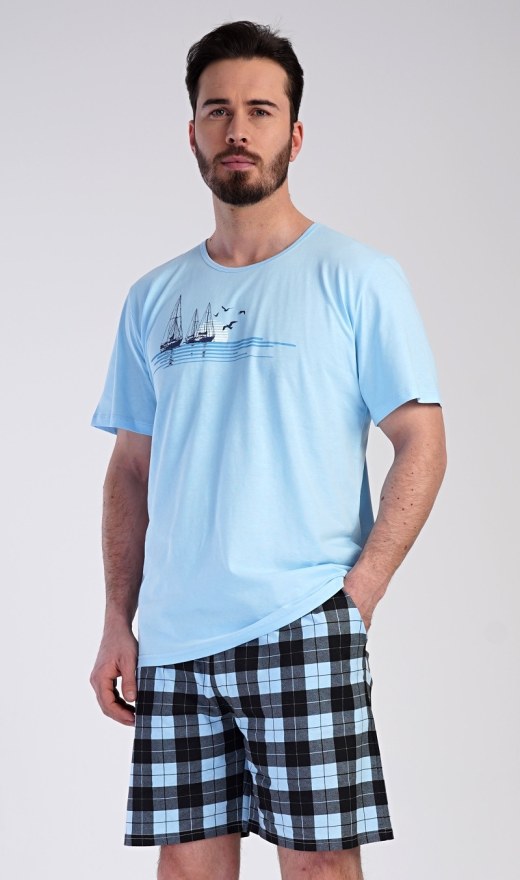 Muške pidžama šorc Summer at sea - Muške pidžama kratke hlače