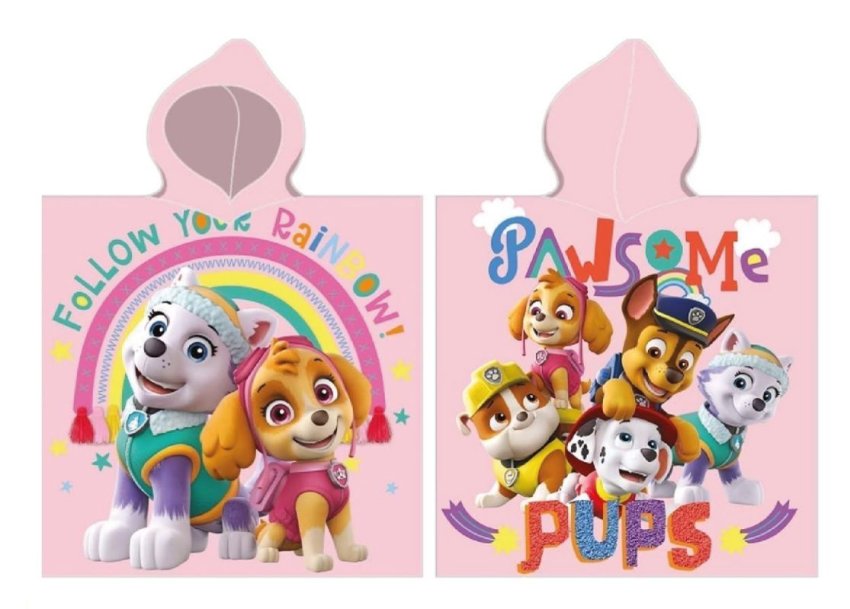 FARO Pončo Paw Patrol super kacige Bavlna - Froté, 55/110 cm - ponchos