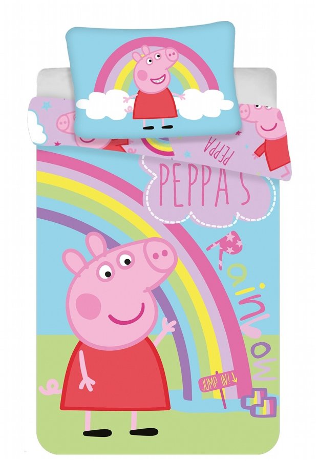 Prikaz za krevetić Peppa Pig 016 baby 100x135, 40x60 cm - Dječja posteljina licencirana