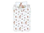 Posteljina za dječji krevetić Šumske životinje baby 100x135, 40x60 cm Posteljina za krevete - Dječja posteljina - Dječja posteljina za bebe - Dječja posteljina licencirana