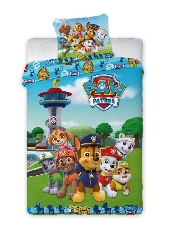 FARO Posteljina Paw Patrol Calling Pamuk, 140/200, 70/90 cm - Posteljina sa licencijom