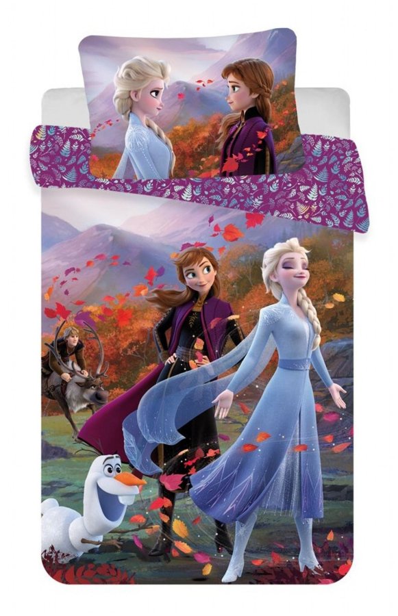 Disney posteljina za krevetac Frozen 2 Wind baby 100x135, 40x60 cm - Dječja posteljina licencirana