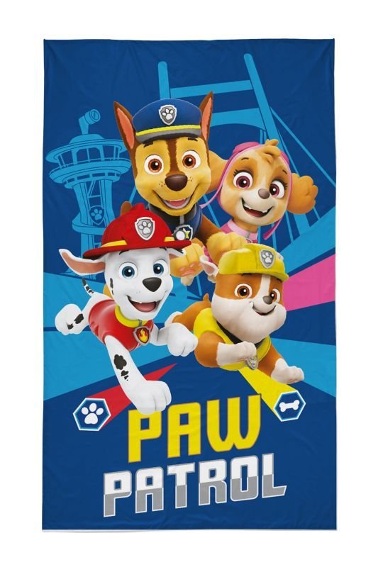 DETEXPOL Dječji ručnik Paw Patrol plavi Pamuk - Frotir, 50/30 cm - Ručnik 50x30 cm