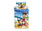 Posteljina Paw Patrol PP 457 Bridge 140x200, 70x90 cm Posteljina za krevete - Dječja posteljina - Licencirana posteljina