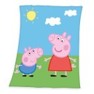 HERDING Fleece deka Peppa Pig Poliester, 130/160 cm Deke i vreće za spavanje - deke od flisa