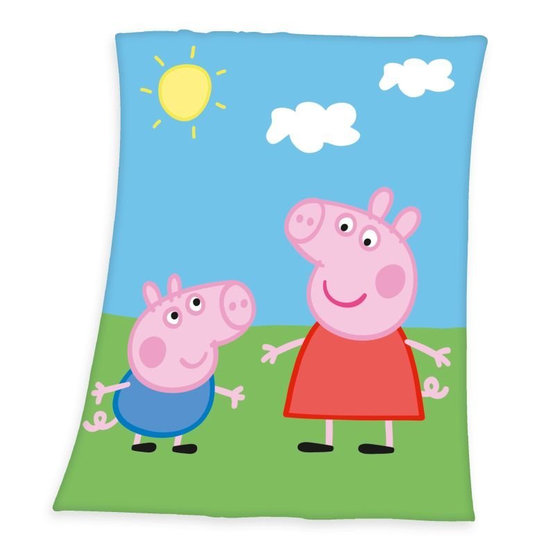 HERDING Fleece deka Peppa Pig Poliester, 130/160 cm - deke od flisa