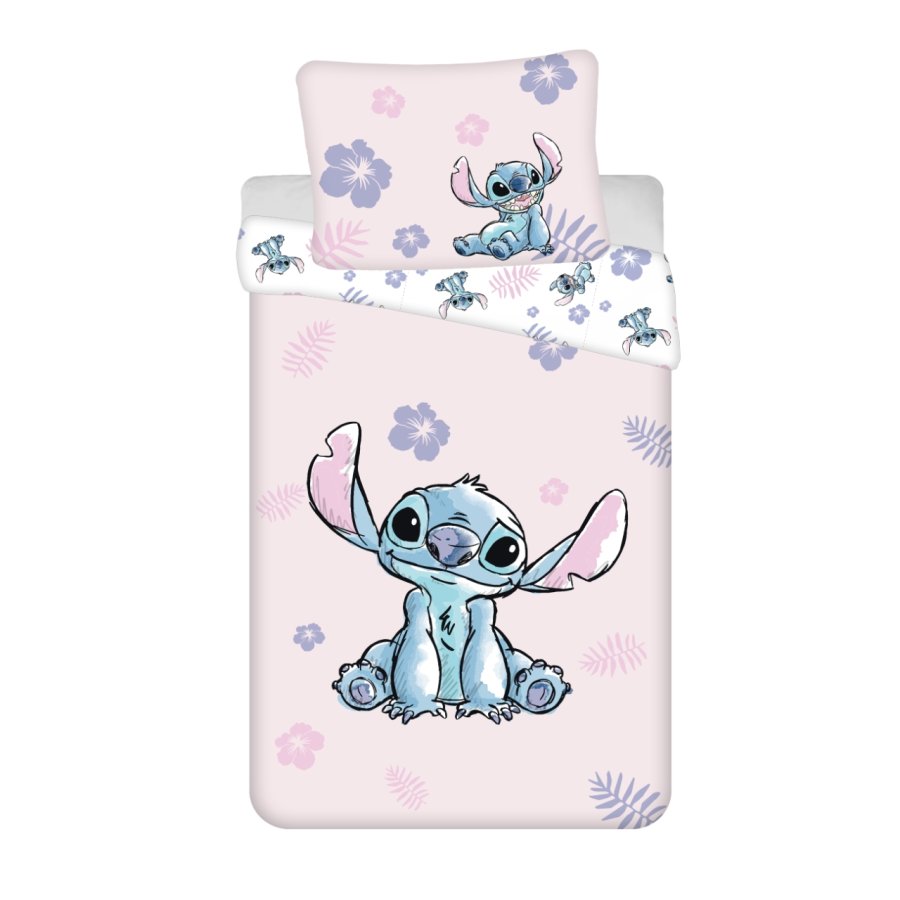 Posteljina Lilo i Stitch Pink 140x200, 70x90 cm - Licencirana posteljina