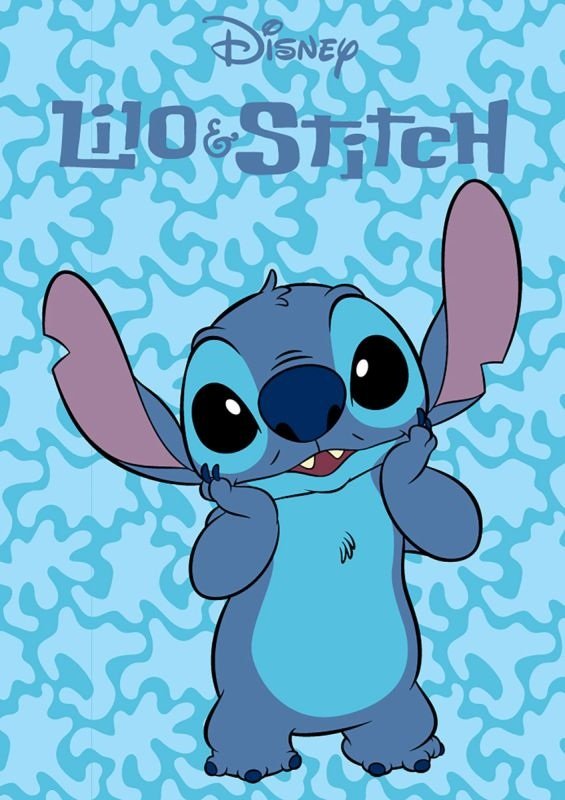 FARO Fleece deka Lilo and Stitch plava Poliester, 100/140 cm - deke od flisa