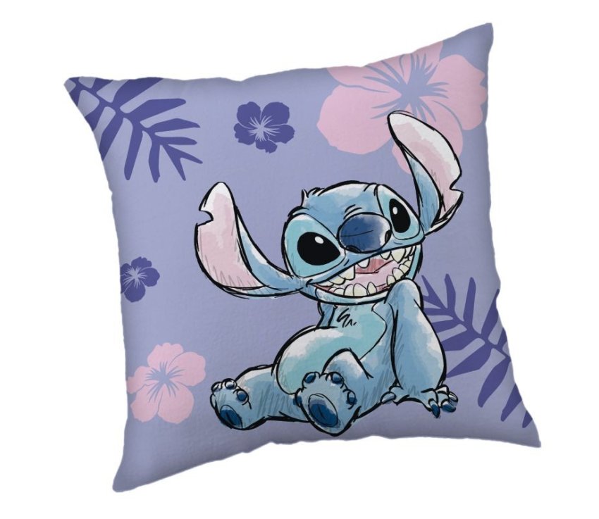 JERRY FABRICS Mikroplyšový jastuk Lilo and Stitch Poliester, 40/40 cm - Jastučići