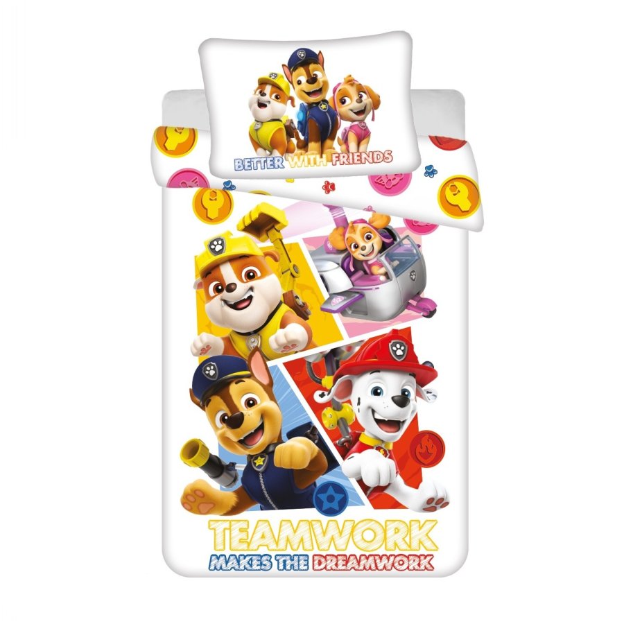 Povlečení do postýlky Paw Patrol 498 baby 100x135, 40x60 cm - Dječja posteljina licencirana