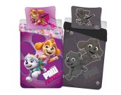 DETEXPOL Posteljina Paw Patrol lila svijetleća Pamuk, 140/200, 70/80 cm Posteljina sa licencijom