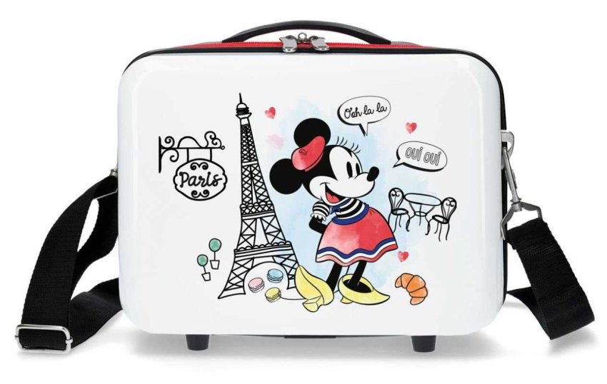 JOUMMABAGS Torba ABS Minnie Around the World Paris Red ABS plast, 29x21x15 cm - torbice i pribor