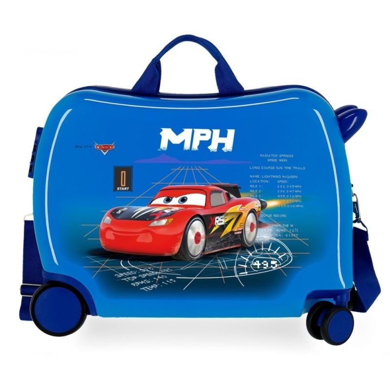 JOUMMABAGS Dječji kovčeg na kotačima Cars Rocket Racing MAXI ABS plast, 50x38x20 cm, volumen 34 l - Kovčezi - guralice