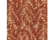 AdaWall - Flis tapeta za zid, narančasta, listovi, 1507-4 | Ljepilo gratis Flis tapeta za zid, narančasta, listovi, 1507-4 | Ljepilo gratis
