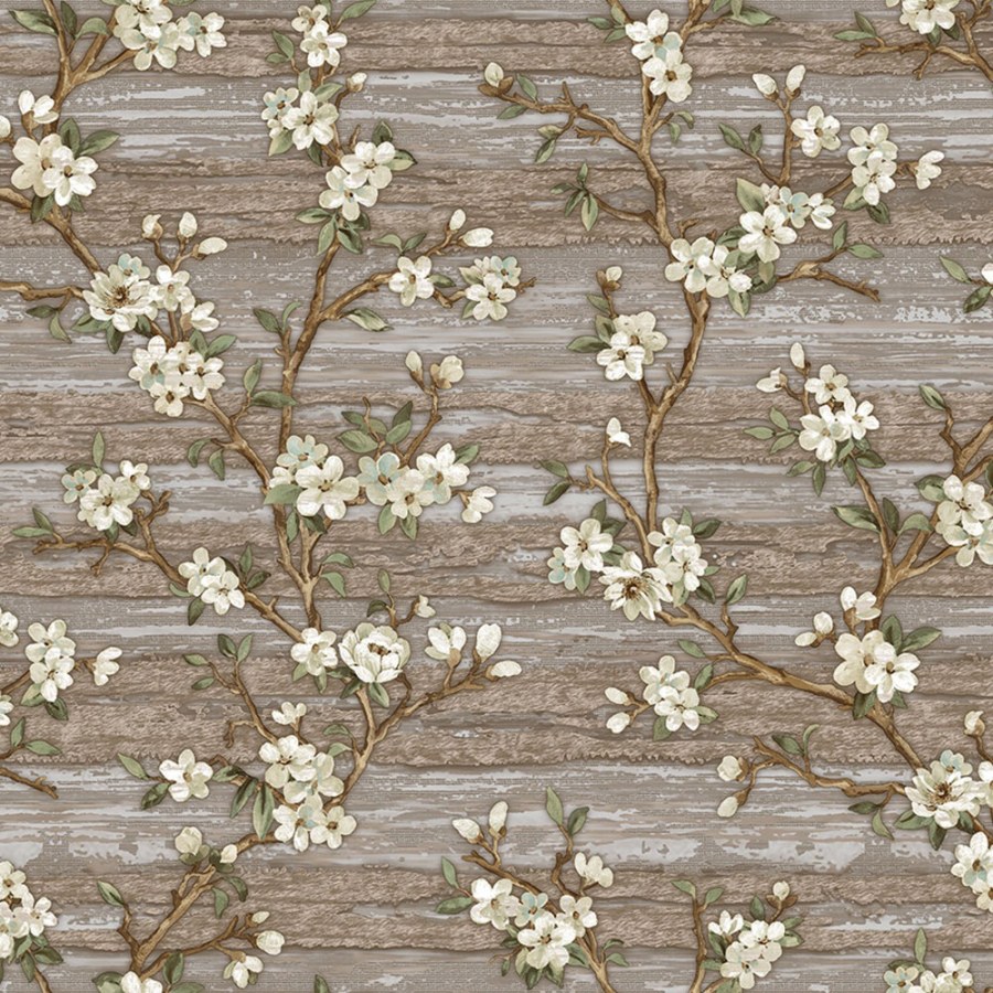 AdaWall - Flis tapeta za zid, smeđa, cvjetovi, 1505-4 | Ljepilo gratis Flis tapeta za zid, smeđa, cvjetovi, 1505-4 | Ljepilo gratis - AdaWall