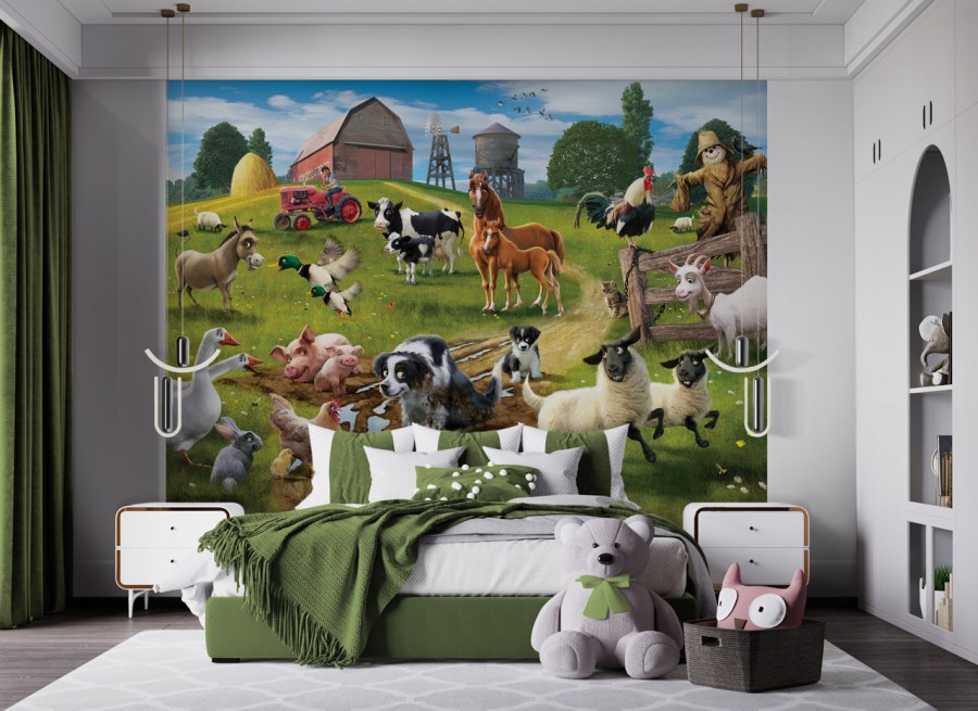 Walltastic 41806 3D fototapeta Farma, dimenzije 305 x 244 cm - Popusti sve za 10 Euro