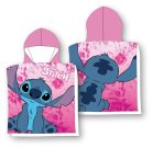 Ručnici, ponchos, ogrtači ponchos - FARO Pončo Lilo and Stitch pink Bavlna - Froté, 55/110 cm FARO Pončo Lilo and Stitch pink Bavlna - Froté, 55/110 cm