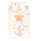 JERRY FABRICS Posteljina za dječji krevetić Bunny Star baby Pamuk, 100/135, 40/60 cm