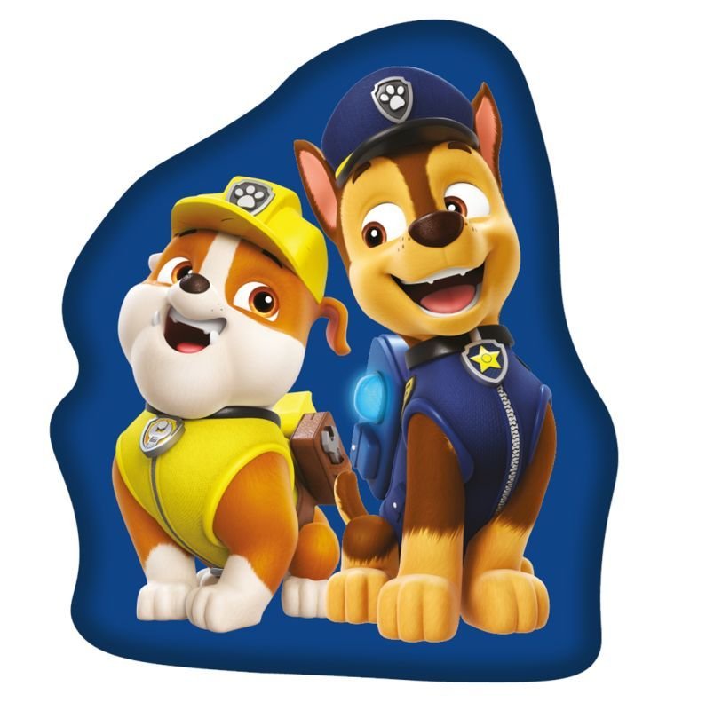 Jastučići - JERRY FABRICS Oblikovani mikroplišani jastuk Paw Patrol Blue Poliester, 31x28 cm JERRY FABRICS Oblikovani mikroplišani jastuk Paw Patrol Blue Poliester, 31x28 cm - Jastučići