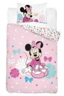 DETEXPOL Posteljina za dječji krevetić Minnie točkice ružičasta Pamuk, 100/135, 40/60 cm