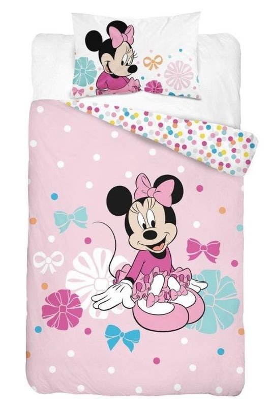 Posteljina za dječji krevetić - DETEXPOL Posteljina za dječji krevetić Minnie točkice ružičasta Pamuk, 100/135, 40/60 cm DETEXPOL Posteljina za dječji krevetić Minnie točkice ružičasta Pamuk, 100/135, 40/60 cm - Posteljina za dječji krevetić