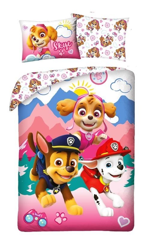 Posteljina sa licencijom - HALANTEX Posteljina Paw Patrol pink Pamuk, 140/200, 70/90 cm HALANTEX Posteljina Paw Patrol pink Pamuk, 140/200, 70/90 cm - Posteljina sa licencijom