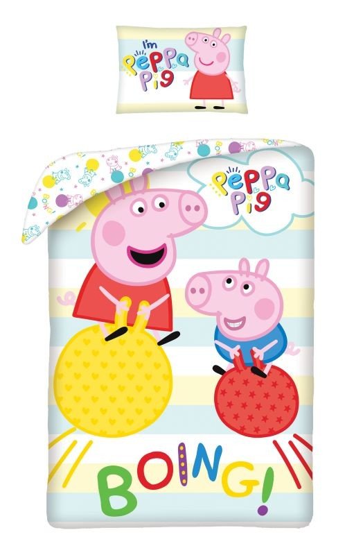 Posteljina sa licencijom - HALANTEX Posteljina u vreći Peppa Pig Boing Pamuk, 140/200, 70/90 cm HALANTEX Posteljina u vreći Peppa Pig Boing Pamuk, 140/200, 70/90 cm - Posteljina sa licencijom