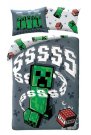 Posteljina sa licencijom - HALANTEX Posteljina Minecraft Creeper Grey Pamuk, 140/200, 70/90 cm HALANTEX Posteljina Minecraft Creeper Grey Pamuk, 140/200, 70/90 cm