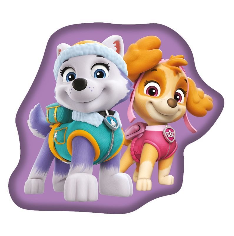 Jastučići - JERRY FABRICS Oblikovani mikroplišani jastuk Paw Patrol Purple Poliester, 27x33 cm JERRY FABRICS Oblikovani mikroplišani jastuk Paw Patrol Purple Poliester, 27x33 cm - Jastučići