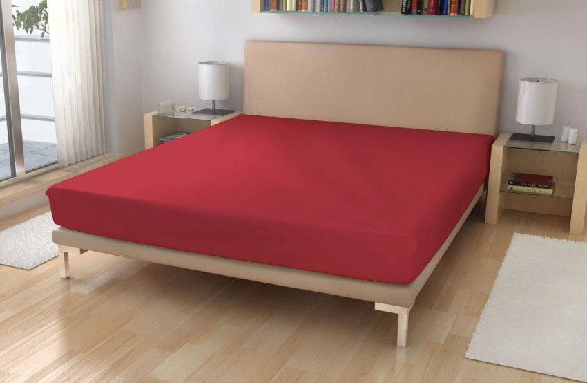 Plahte - Jersey 180x200 - Jersey plahta EXKLUSIVE Bordo 180/200 Jersey plahta EXKLUSIVE Bordo 180/200 - Jersey 180x200