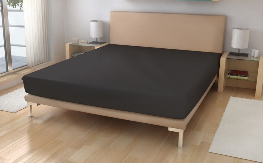 Plahte - Jersey 90x200 - Polášek Jersey plahta Pamuk 150g/m2, 90/200 Antracit cm Polášek Jersey plahta Pamuk 150g/m2, 90/200 Antracit cm - Jersey 90x200