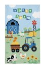 Ručnici, ponchos, ogrtači Ručnik 50x30 cm - DETEXPOL Dječji ručnik Farma plava Pamuk - Frotir, 50/30 cm DETEXPOL Dječji ručnik Farma plava Pamuk - Frotir, 50/30 cm