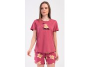 Ženski pidžama šorc Pink bear Ženy - Ženska pidžama - Ženska pidžama kratke hlače