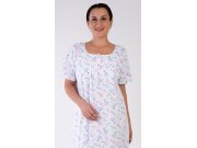 Ženska noćna košulja s kratkim rukavima Tulipani Žene - Ženske noćne spavaćice - Nadměrné dámské noční košile