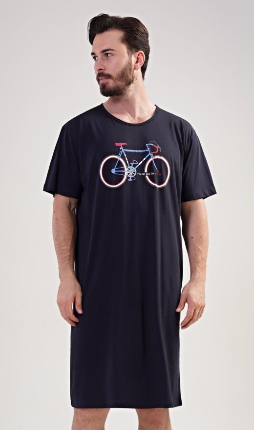 Muška noćna košulja s kratkim rukavima Bike - Muške noćne košulje