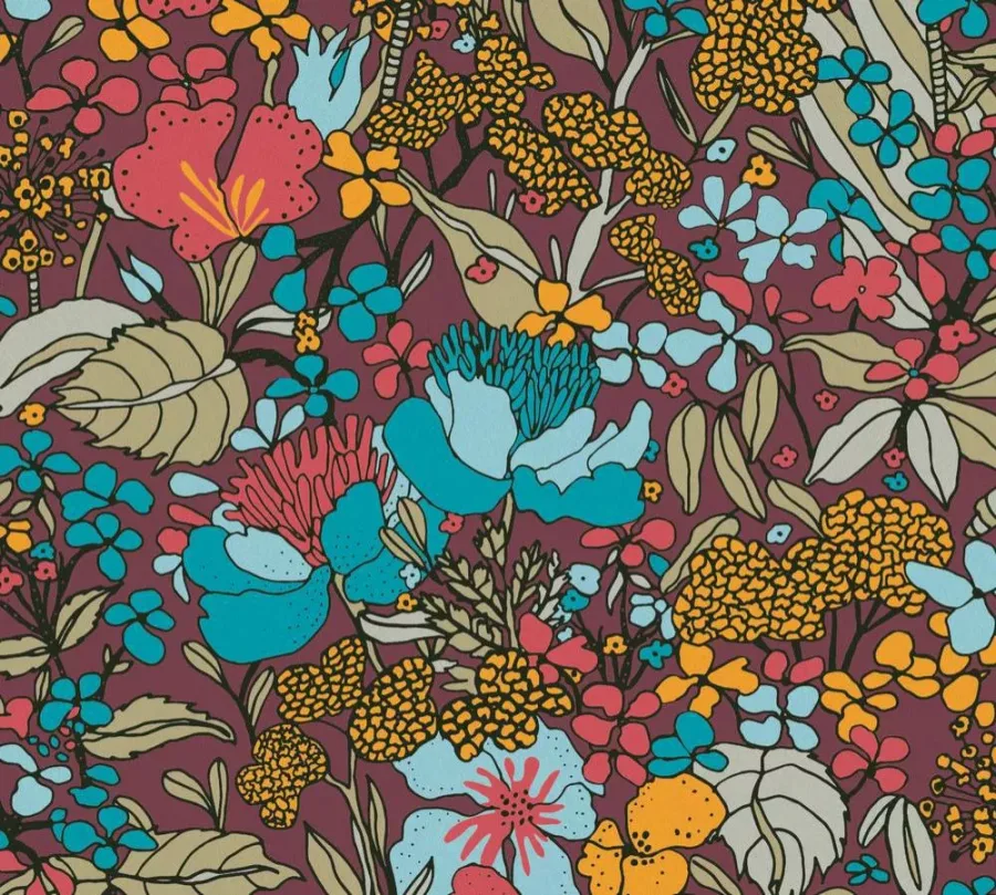Flis zidna tapeta AP Floral Impression 37756-3 | Ljepilo gratis