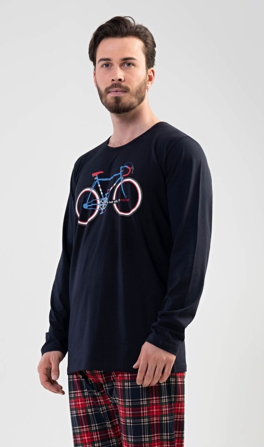 Muškarci - Muške pidžame - Muške pidžame s dugim rukavima - Muška pidžama duga Old bike Muška pidžama duga Old bike - Muške pidžame s dugim rukavima