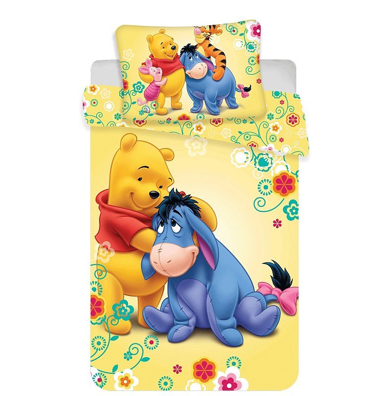 Posteljina za dječji krevetić - Posteljina za dječji krevetić Medvjedić Winnie baby 100/135, 40/60 Posteljina za dječji krevetić Medvjedić Winnie baby 100/135, 40/60 - Posteljina za dječji krevetić