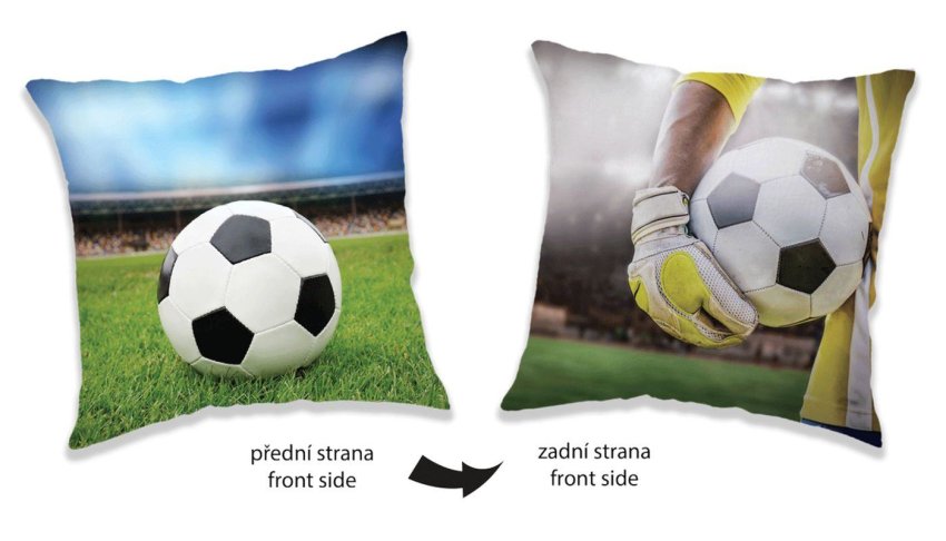 Jastučići - jastučići s podstavom - JERRY FABRICS Jastučić Nogomet Poliester, 40/40 cm JERRY FABRICS Jastučić Nogomet Poliester, 40/40 cm - jastučići s podstavom