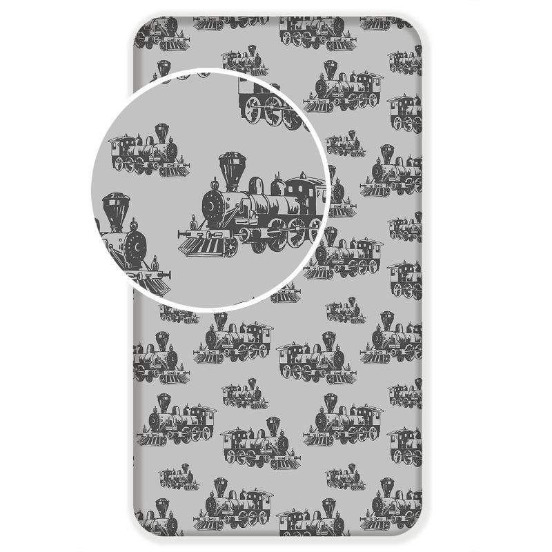 Plahte - JERRY FABRICS Plahta Lokomotiva Pamuk, 90/200 cm JERRY FABRICS Plahta Lokomotiva Pamuk, 90/200 cm - Plahte